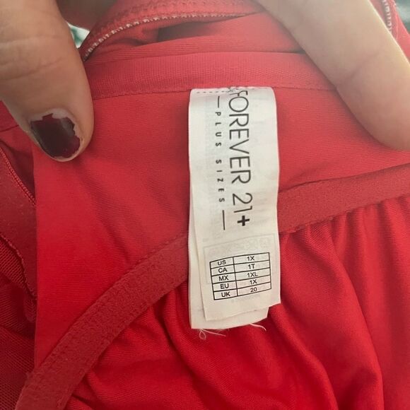 Sexy Red One Piece Bathing Suit - Picture 8 of 8